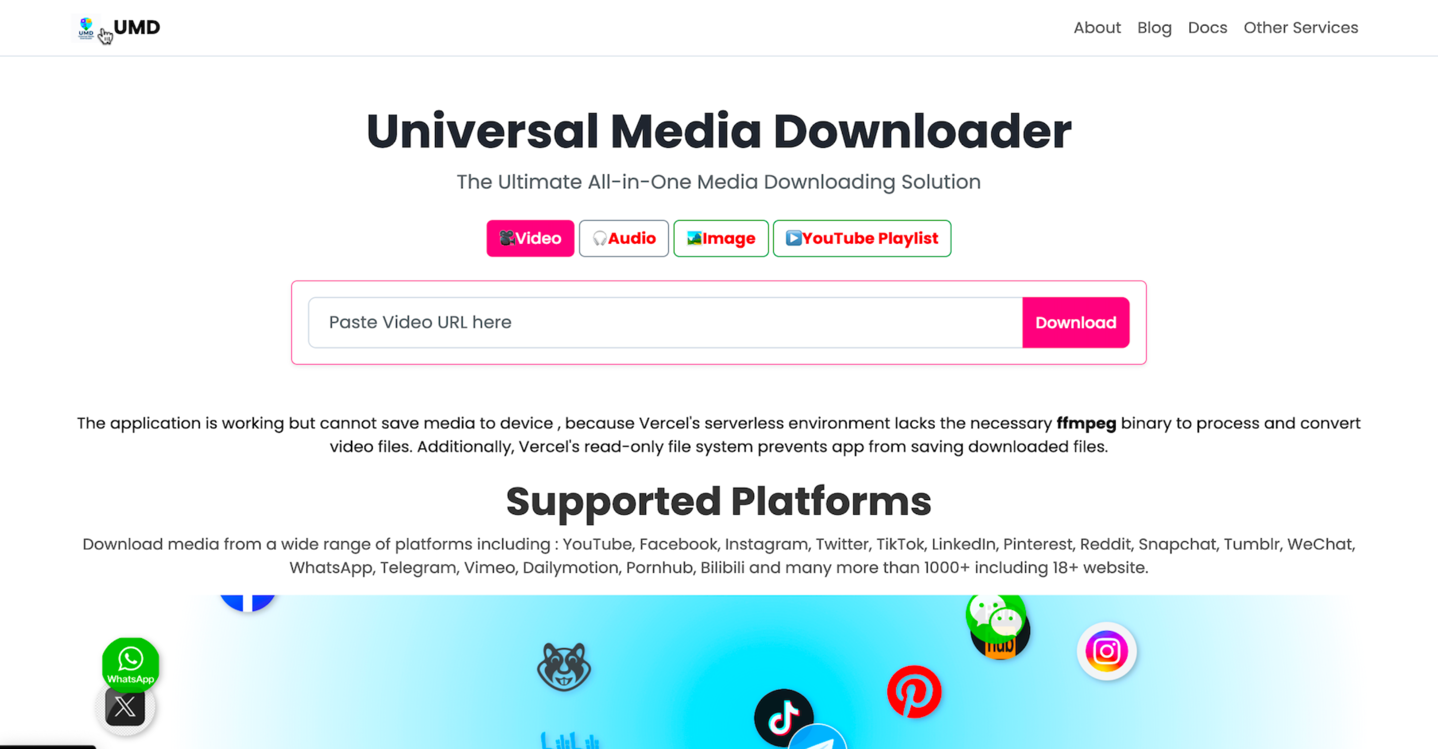 Universal Media Downloader preview